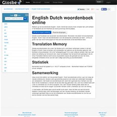 glosbe nederlands engels.